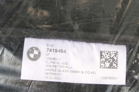 BMW 5 G30 DYWANIKI PODŁOGI 7419494 wycieraczki kolor czarny 7419494 51477419494 7419494 106480 7419494 51477419494 7419494 G31