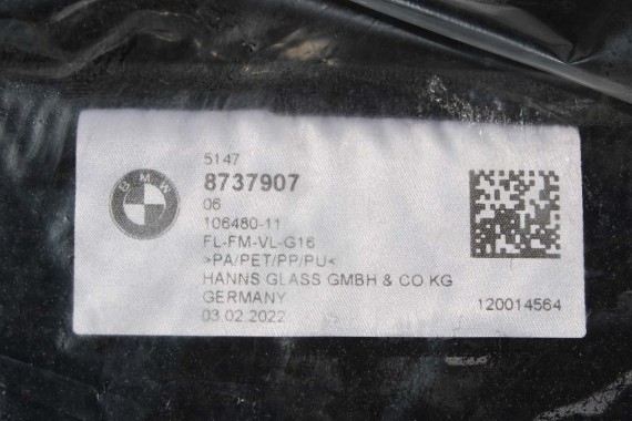 BMW 8 G16 DYWANIKI PODŁOGI 8737907 wycieraczki kolor czarny 8737907 5147 8737907 8737907 8737907 8737907 51478737907 8737907