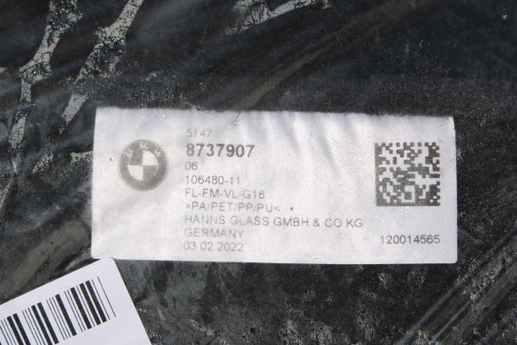 BMW 8 G16 DYWANIKI PODŁOGI 8737907 wycieraczki kolor czarny 8737907 5147 8737907 8737907 8737907 8737907 51478737907 8737907