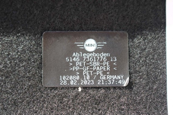 MINI F57 CABRIO PÓŁKA TYLNA TYŁ BAGAŻNIKA 7361776 czarna 7361776 7361776 51467361776 7361776 51467361776 7361776 7361776 7361776