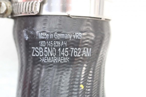 VW AUDI RURA INTERCOOLERA 1K0145770AE 1K0145762FC INTERKULERA WĄŻ CIŚNIENIOWY RURY POWIETRZA CHŁODNICY 5N0145762AM 1K0145770AE