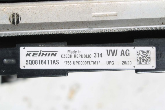 AUDI VW CHŁODNICA wody 5Q0121251HS 5WA121251C KLIMY 5Q0816411AS + WENTYLATOR 5Q0121203DS 5WA121203F 5Q0121251HS 5WA121251C