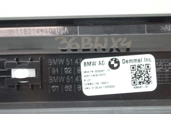 BMW X4 G02 LISTWA PROGOWA M pakiet 8068487 51478068487 wewnętrzna listwy progowe 51478068487 5147 8068487 X3 G01 8068487 8068487