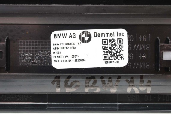 BMW X4 G02 LISTWA PROGOWA M pakiet 8068487 51478068487 wewnętrzna listwy progowe 51478068487 5147 8068487 X3 G01 8068487 8068487