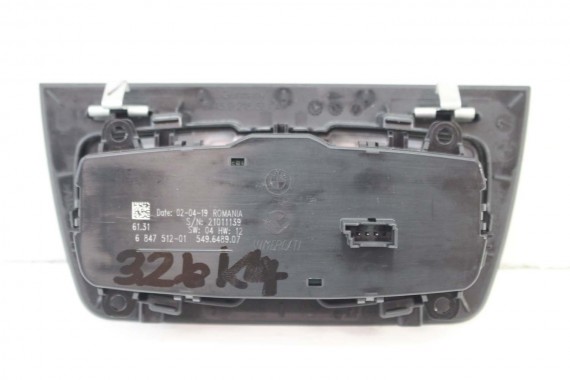 BMW 3 F34 PRZEŁĄCZNIK WŁĄCZNIK ŚWIATEŁ 6847512 LCi przełącznik 61316847512 6847512 panel EUROPA CABRIO 6847512 6847512 6847512