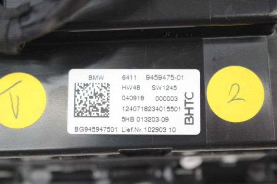 BMW 3 G20 KRATKI WLOTY POWIETRZA KONSOLI kratka wlot nawiewu + panel klimy 9459475 64119459475 6806855 6805563 6805796 9459475