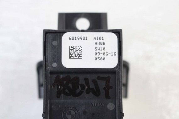 BMW 7 G12 PRZYCISK HAMULCA 6819981 61316819981 przełącznik PARKING "P" AUTO HOLD 9109308 3984255 6847013 9382279 5A42470