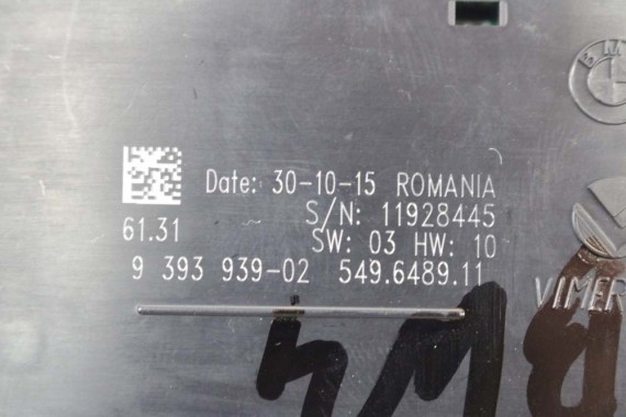 BMW 4 F82 PRZEŁĄCZNIK WŁĄCZNIK ŚWIATEŁ 9393939 LCi FL przełącznik 61319393939 61319393949 panel 6847504 9387278 9288027 9393939