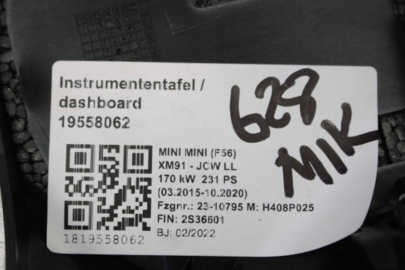 MINI F54 F55 F56 OBUDOWA KIEROWNICY 9891236 9392771 OSŁONA KOLUMNY 51459891236 51459392771 9891236 9891236 9891236 + przycisk