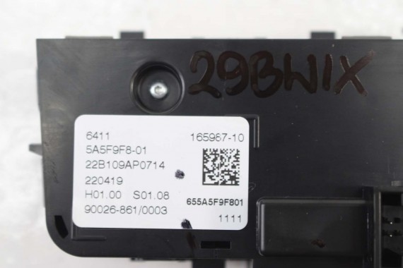 BMW IX i20 PANEL KLIMY TYŁ 5A5F9F8 64115A5F9F8 5A5F9F8 63115A5F9F8 tylny 61315A5F9F8 5A5F9F8 grzane fotele 5A5F9F8 64115A5F9F8