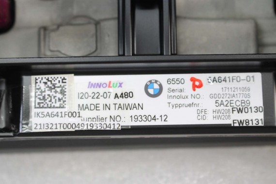 BMW iX ZEGAR 5A641F0 65505A641F0 LICZNIK 65505A641F0 Prędkościomierz HUD zegary HIGH 5A641F0 5A2ECB9 9490638 5A4FC79 5A7B2E1 iX