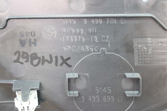 BMW iX ZAŚLEPKA WYKOŃCZENIE KONSOLI NAKŁADKA 9490701 9490700 51459490700 51459490701 9490701 9490700 9490703 9490704 9490701