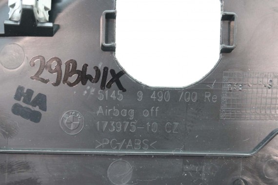 BMW iX ZAŚLEPKA WYKOŃCZENIE KONSOLI NAKŁADKA 9490701 9490700 51459490700 51459490701 9490701 9490700 9490703 9490704 9490701