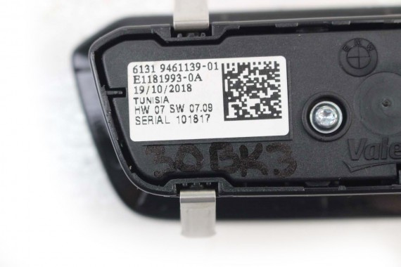 BMW 3 G20 PRZEŁĄCZNIK WŁĄCZNIK ŚWIATEŁ 9461139 panel reflektorów 61319461139 5A16B17 9461139 61319461139 9461139 9461139 9461139