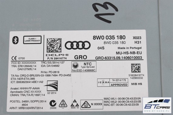 AUDI A4 A5 CZYTNIK MMI MULTIMEDIA SD 8W0035180 8W F5 8W0 035 180 8W0035180 8W0035180 8W0035180 8W0035180 8W0035180 8W0035180