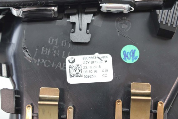 BMW 3 G20 KRATKI WLOTY POWIETRZA KONSOLI kratka wlot nawiewu + panel klimy 9459475 64119459475 6806855 6805563 6805796 9459476