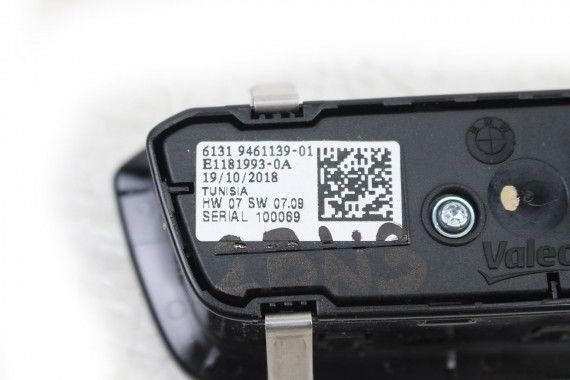 BMW 3 G20 PRZEŁĄCZNIK WŁĄCZNIK ŚWIATEŁ 9461139 panel reflektorów 61319461139 5A16B17 9461139 61319461139 9461139 9461139 9461139