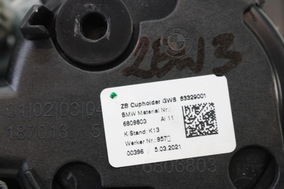 BMW 3 G20 SCHOWEK 6809803 TUNELU 51166809803 CUPHOLDER konsola środkowa dekor 51166809803 6806803 9806780 9868067 dekory listwy