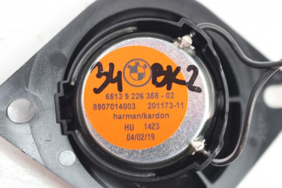BMW 2 F45 F46 GŁOŚNIK 9368383 9226358 ŚREDNIOTONOWY + TWEETER HARMAN KARDON 9368383 9226358 65139368383 65139226358 9368383