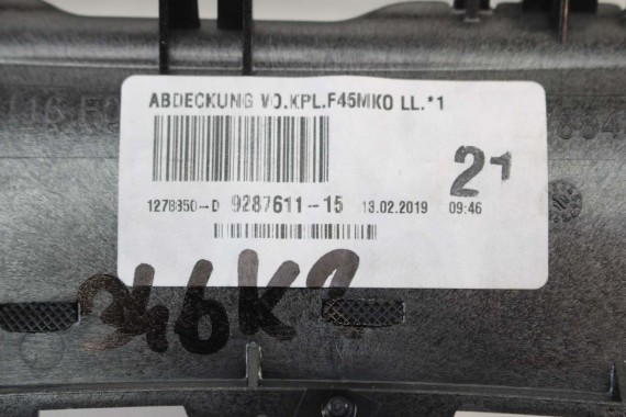 BMW 2 F45 F46 RAMKA 9287611 51169287611 DEKOR ZAŚLEPKA LISTWA KONSOLI osłona UCHWYT WYKOŃCZENIE PANELU DESKI dekor tunela