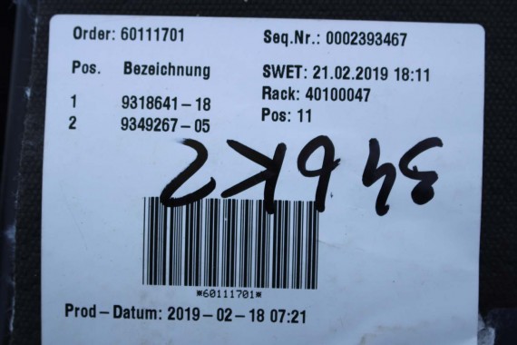 BMW 2 F45 F46 SCHOWEK 9318641 51169318641 KONSOLI PASAŻERA czarny 9318641 51169318641 9318641 51169318641 9318641 51169318641