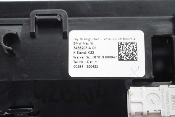 BMW 4 G26 DEKOR 5A55206 TUNELU 51165A55206 SCHOWEK konsola środkowa 51168094591 dekory listwy 5A55206 8094591 KARBON 8094583