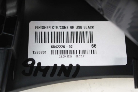 MINI F54 WLOTY WYKOŃCZENIE 6842226 TUNELU ŚRODKOWEGO + obudowa 51166842226 COOPER LCI tylna Clubman LCi 9306133 9306133 6842226