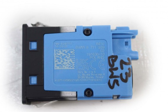 BMW 5 G30 PORT USB PRZYŁĄCZE gniazdo 8711939 X1 F48 F45 F46 MINI F54 F55 F56 F57 F60 84108711939 84105A21B76 8794158 8711939 LCi