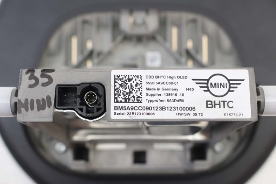 MINI J05 MONITOR 5A9CC09 65505A9CC09 F66 U25 J01 EKRAN MONITOR WYŚWIETLACZ LICZNIK 5B55AD4 65505B55AD4 5A9CC09 5A9CC09 5A9CC09