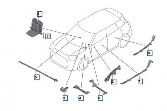 MINI J05 PROJEKTOR 5A85435 RZUTNIK deski rozdzielczej 63315A85435 5306045 4104530 530631 5A85435 5A85435 5A85435 5A85435 5B4A4A4