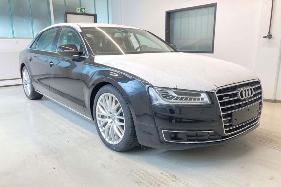 AUDI A8 4H D4 LONG LZ9Y DRZWI PRAWE PRZÓD + TYŁ STRONA PRAWA przednie + tylne 2 sztuki LIFT 4H4833051D 4H0831051B L8L8 Czarny