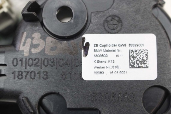 BMW 4 G26 UCHWYT NA KUBEK 6809803 51166809803 przód przedni 6809803 51166809803 CUPHOLDER 6809803 51166809803 i4 3 G20 6809803