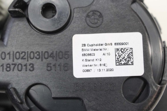 BMW 4 G26 UCHWYT NA KUBEK 6809803 51166809803 przód przedni 6809803 51166809803 CUPHOLDER 6809803 51166809803 i4 3 G20 6809803