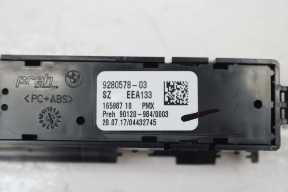 BMW i8 l12 PRZYCISK 9280578 przełącznik 61319280578 PANEL STEROWNIK KONSOLI Tryby Jazdy trybu Kamera PDC COMFORT ECOPRO