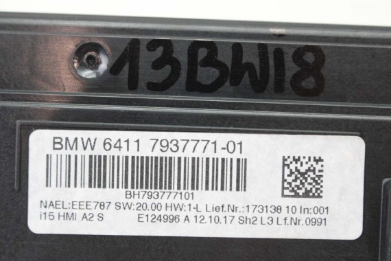 BMW i8 l12 PANEL KLIMY 7937771 KLIMATYZACJI 64117937771 NAWIEWU 7937771 7937771 64117937771 7937771 64117937771 7937771 7937771