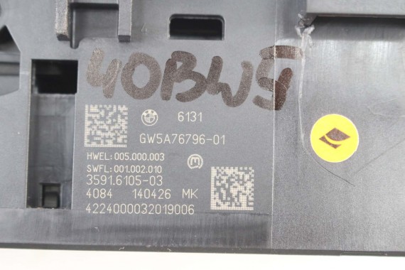 BMW 5 G60 WYBIERAK PANEL 5A76796 przełącznik 5A76796 5A767A2 5A5EEF3 61315A76796 GAŁKA DŻWIGNIA BIEGÓW ZMIANY LEWAREK 5A76796