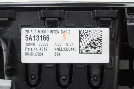 BMW 5 G60 WLOT 5A13166 64225A13166 KRATKA WLOTU 5A13166 WYKOŃCZENIE TUNELU ŚRODKOWEGO 5A13166 5A13166 5A13166 5A13167 5A13167