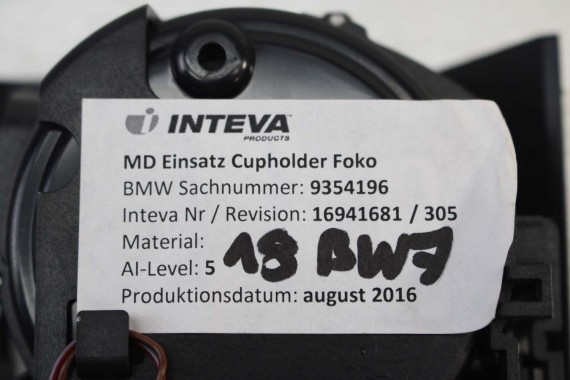 BMW 7 G12 UCHWYT NA KUBEK 9354196 LCi 9354196 51169354196 9354196 9354196 9354196 CUPHOLDER 51169354196 9354196 9354196 9354196