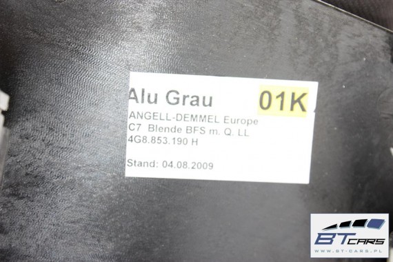 AUDI A7 LISTWY OZDOBNE LISTWA DEKOR DEKORY WYKOŃCZENIE TAPICERKA 4G0863273 4G8867409 4G8867410 4G8867419 4G8867420