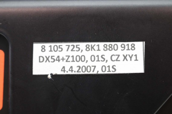 AUDI A4 A5 PODUSZKA AIRBAG 8T0880843A 8K1880918 SCHOWEK PRAWY PASAŻERA konsoli 8K 8T B8 AIR BAG powietrzna Airbag 8T0880843