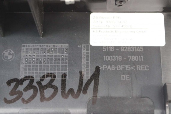 BMW i3 l01 RAMKA DEKOR ZAŚLEPKA 9283138 9283137 czarna I01 LCi LIFT KONSOLI UCHWYT PANELU DESKI 51169283138 51169283137 9283145