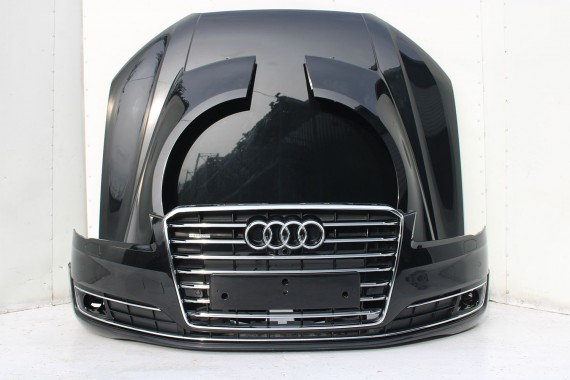 AUDI A8 4H LIFT PRZÓD Matrix maska błotniki zderzak przedni lampy błotnik lampa FL LY9T czarny D4 4H0941035 4H0941036 LED 0E0E