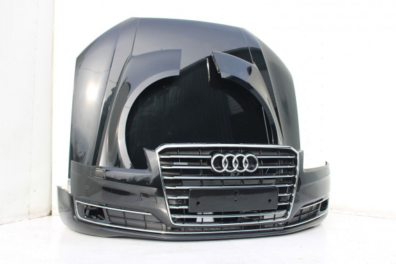 AUDI A8 4H LIFT PRZÓD Matrix maska błotniki zderzak przedni lampy błotnik lampa FL LY9T czarny D4 4H0941035 4H0941036 LED 0E0E