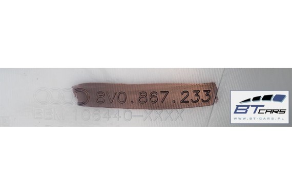 AUDI A3 SŁUPEK A POSZYCIE 8V0867233 8V0867234 poszycie górne podsufitki 8V 8V0 867 233 8V0 867 234 8V0867233 8V0867234 8V0867233