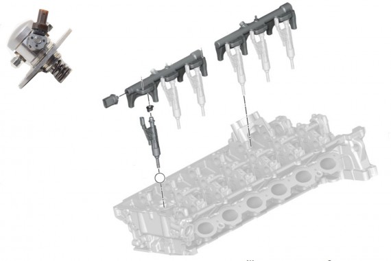 BMW POMPA PALIWA 7934496 13517934496 8483304 silnik B58B30P B58N B58 B30 13538483304 8489634 wtryski 8483304 13538483304