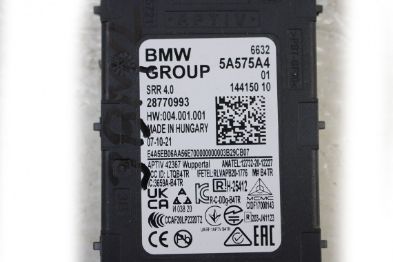 BMW X1 U11 MODUŁ STEROWNIK 5A575A4 66325A575A4 01 66325A575A4 czujnik radarowy bliskiego zasięgu przód 5A575A4 5A575A4 5A575A4