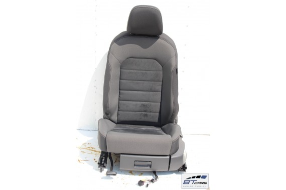 VW GOLF 7 VII KOMBI FOTELE KOMPLET FOTELI siedzeń siedzenia fotel tapicerka 5G 5G9 welur + alcantara kolor czarny VARIANT