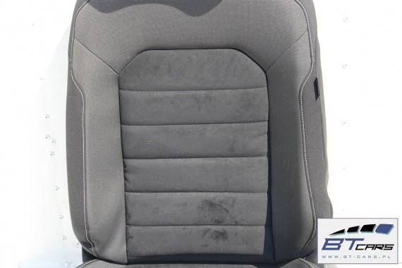 VW GOLF 7 VII KOMBI FOTELE KOMPLET FOTELI siedzeń siedzenia fotel tapicerka 5G 5G9 welur + alcantara kolor czarny VARIANT