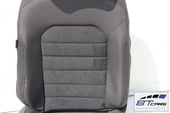 VW GOLF 7 VII KOMBI FOTELE KOMPLET FOTELI siedzeń siedzenia fotel tapicerka 5G 5G9 welur + alcantara kolor czarny VARIANT