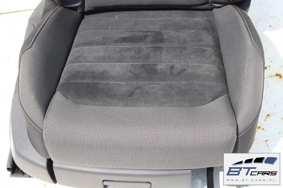 VW GOLF 7 VII KOMBI FOTELE KOMPLET FOTELI siedzeń siedzenia fotel tapicerka 5G 5G9 welur + alcantara kolor czarny VARIANT